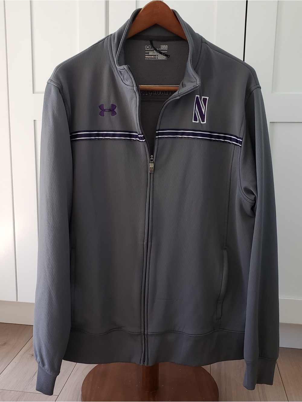 Under Armour Northwestern Full-Zip Performance Jacket with Purple Accents